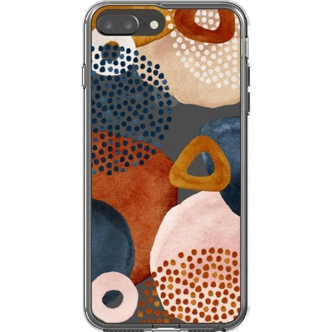 iPhone 7 Plus/8 Plus Messy Rustic Abstract Shapes Clear Phone Case - The Urban Flair