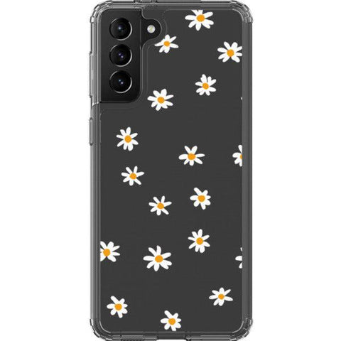 Minimal Daisy Clear Clear Phone Case Galaxy S21 Plus exclusively offered by The Urban Flair