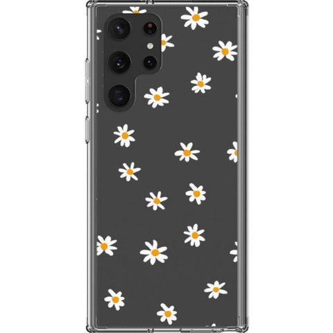Minimal Daisy Clear Clear Phone Case Galaxy S22 Ultra exclusively offered by The Urban Flair