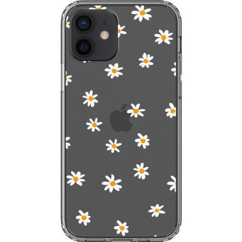 Minimal Daisy Clear Clear Phone Case iPhone 12 exclusively offered by The Urban Flair