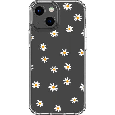 Minimal Daisy Clear Clear Phone Case iPhone 13 Mini exclusively offered by The Urban Flair