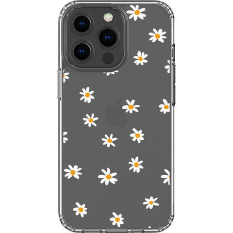 Minimal Daisy Clear Clear Phone Case iPhone 13 Pro exclusively offered by The Urban Flair
