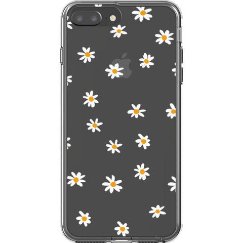 Minimal Daisy Clear Clear Phone Case iPhone 7 Plus/8 Plus exclusively offered by The Urban Flair