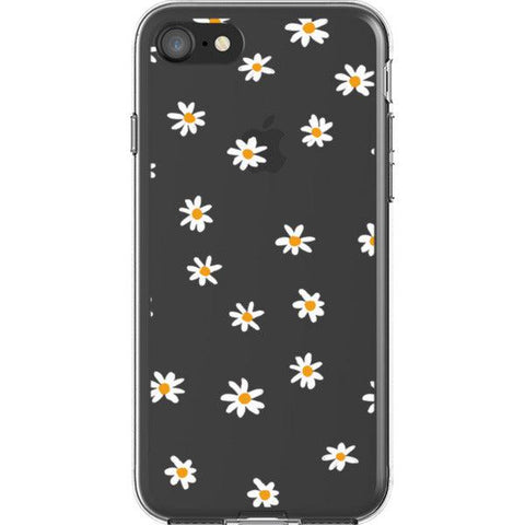 Minimal Daisy Clear Clear Phone Case iPhone 7/8 exclusively offered by The Urban Flair