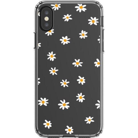 Minimal Daisy Clear Clear Phone Case iPhone X/XS exclusively offered by The Urban Flair