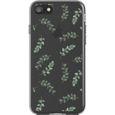 Minimal Eucalyptus Branches Clear Phone Case for your iPhone SE (2020/2022) exclusively at The Urban Flair