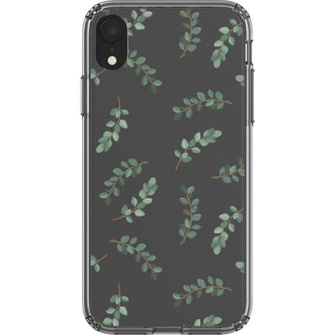 Minimal Eucalyptus Branches Clear Phone Case for your iPhone XR exclusively at The Urban Flair