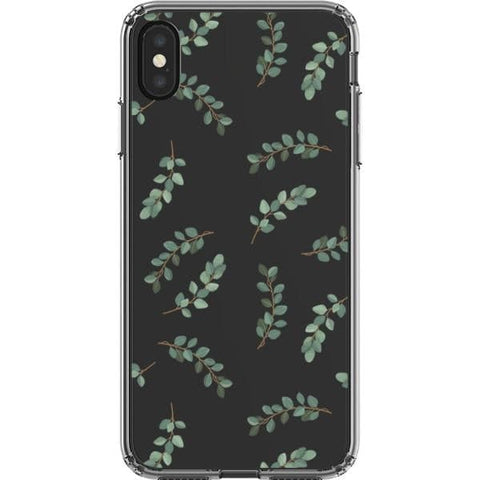 Minimal Eucalyptus Branches Clear Phone Case for your iPhone XS Max exclusively at The Urban Flair