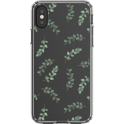 Minimal Eucalyptus Branches Clear Phone Case for your iPhone X/XS exclusively at The Urban Flair