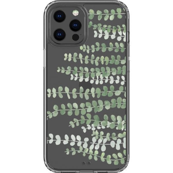 Minimal Eucalyptus Clear Phone Case for Apple iPhone 15 more