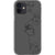 Minimal Line Art Faces Clear Phone Case iPhone 12 Black exclusively offered by The Urban Flair