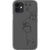Minimal Line Art Faces Clear Phone Case iPhone 12 Mini Black exclusively offered by The Urban Flair