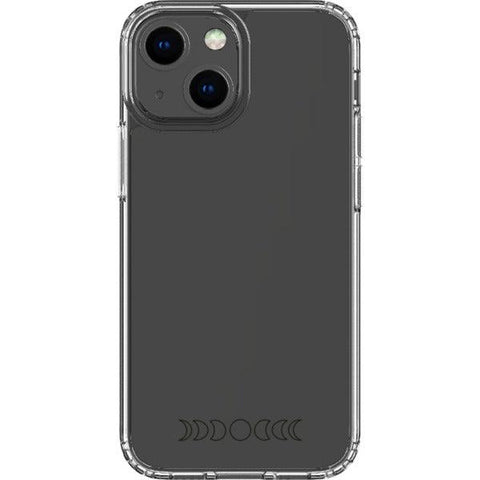 Minimal Moon Phase Clear Phone Case iPhone 13 Mini Black Outline exclusively offered by The Urban Flair