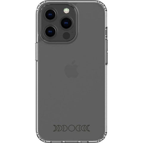 Minimal Moon Phase Clear Phone Case iPhone 13 Pro Black Outline exclusively offered by The Urban Flair