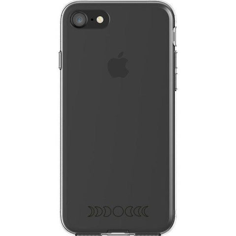 Minimal Moon Phase Clear Phone Case iPhone 7/8 Black Outline exclusively offered by The Urban Flair