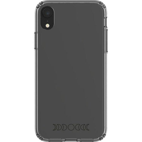 Minimal Moon Phase Clear Phone Case iPhone XR Black Outline exclusively offered by The Urban Flair