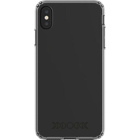 Minimal Moon Phase Clear Phone Case iPhone XS Max Black Outline exclusively offered by The Urban Flair