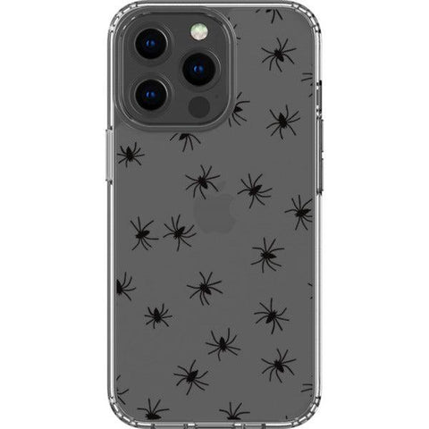Minimal Spiders Clear Phone Case iPhone 13 Pro exclusively offered by The Urban Flair