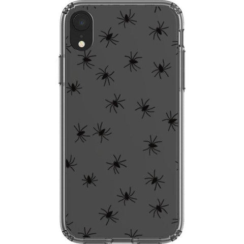 Minimal Spiders Clear Phone Case iPhone XR exclusively offered by The Urban Flair