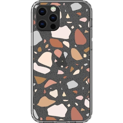 iPhone 12 Pro Minimal Terrazzo Clear Phone Case - The Urban Flair