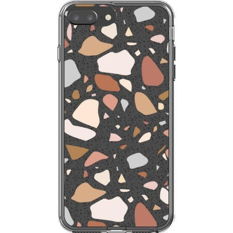 iPhone 7 Plus/8 Plus Minimal Terrazzo Clear Phone Case - The Urban Flair