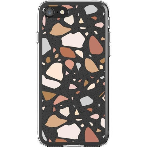 iPhone 7/8/SE 2020 Minimal Terrazzo Clear Phone Case - The Urban Flair