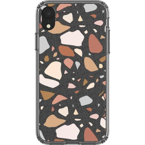 iPhone XR Minimal Terrazzo Clear Phone Case - The Urban Flair