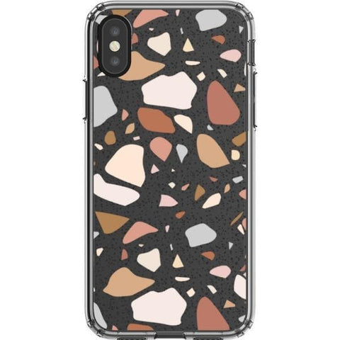 iPhone X/XS Minimal Terrazzo Clear Phone Case - The Urban Flair