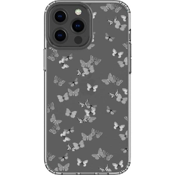 Minimalist Butterfly Clear Phone Case for Apple iPhone 15 (& more