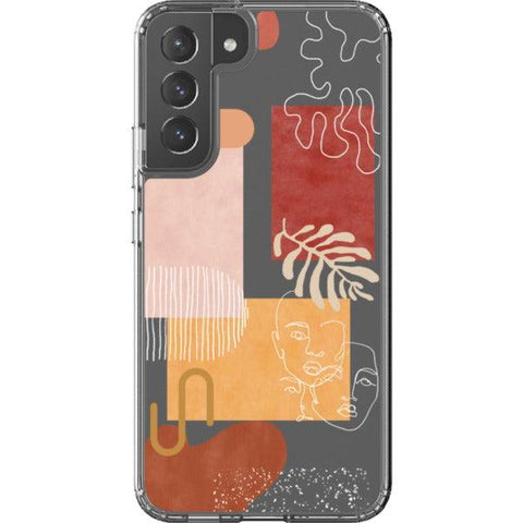 Modern Abstract Collage Clear Phone Case for your Galaxy S22 Plus exclusively at The Urban Flair