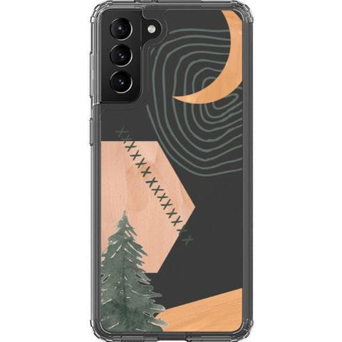 Modern Abstract Nature Collage Clear Phone Case for your Galaxy S21 exclusively at The Urban Flair