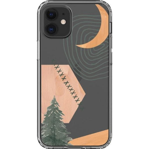 Modern Abstract Nature Collage Clear Phone Case for your iPhone 12 Mini exclusively at The Urban Flair