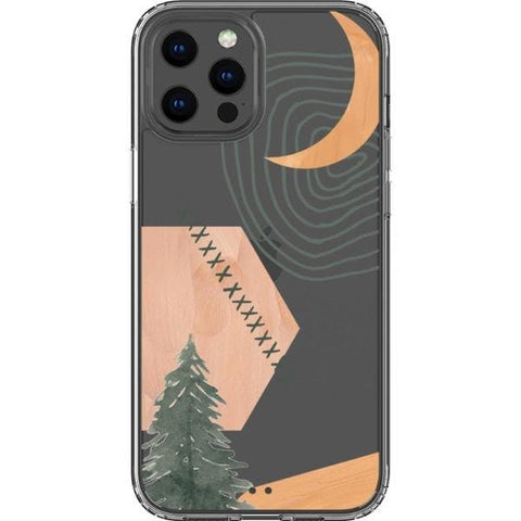 Modern Abstract Nature Collage Clear Phone Case for your iPhone 12 Pro Max exclusively at The Urban Flair
