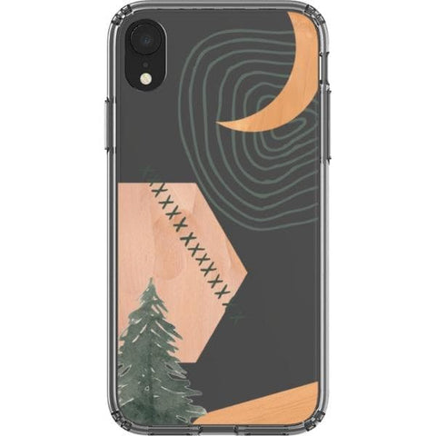 Modern Abstract Nature Collage Clear Phone Case for your iPhone XR exclusively at The Urban Flair