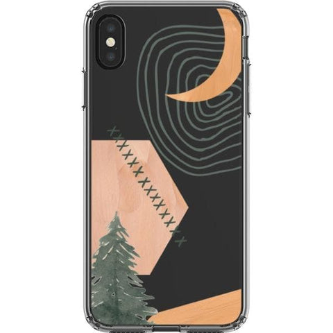 Modern Abstract Nature Collage Clear Phone Case for your iPhone XS Max exclusively at The Urban Flair