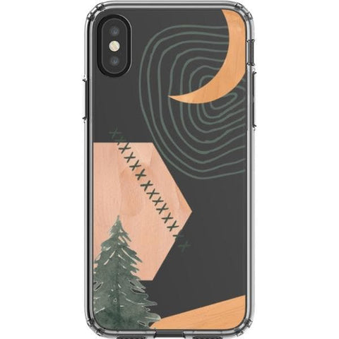 Modern Abstract Nature Collage Clear Phone Case for your iPhone X/XS exclusively at The Urban Flair