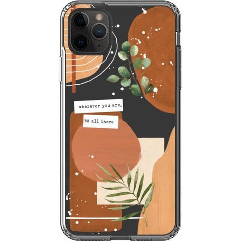 iPhone 11 Pro Max Modern Abstract Terracotta Collage Clear Phone Case - The Urban Flair