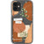 iPhone 12 Mini Modern Abstract Terracotta Collage Clear Phone Case - The Urban Flair