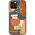 iPhone 12 Pro Modern Abstract Terracotta Collage Clear Phone Case - The Urban Flair