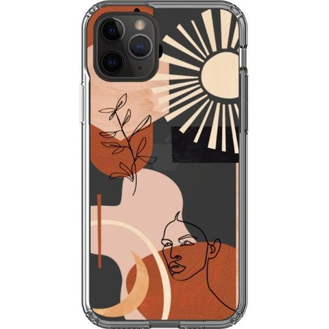 Modern Line Art Collage Clear Phone Case for your iPhone 11 Pro exclusively at The Urban Flair