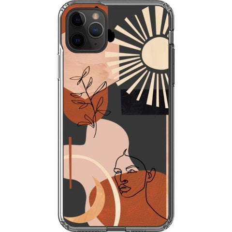 Modern Line Art Collage Clear Phone Case for your iPhone 11 Pro Max exclusively at The Urban Flair