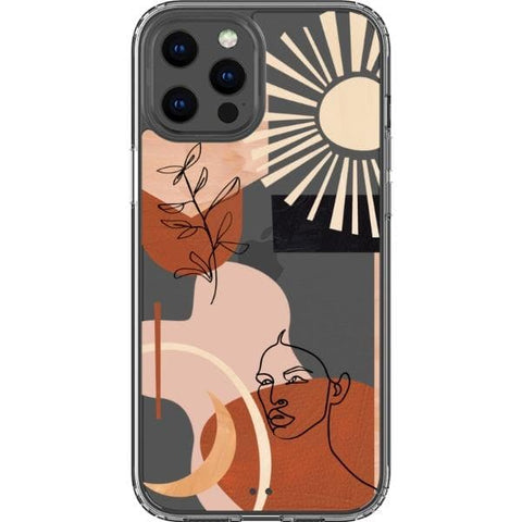 Modern Line Art Collage Clear Phone Case for your iPhone 13 Pro Max exclusively at The Urban Flair