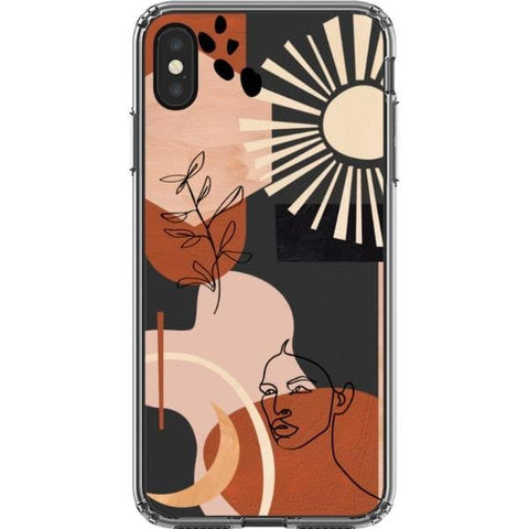 Modern Line Art Collage Clear Phone Case for your iPhone XS Max exclusively at The Urban Flair
