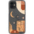 Modern Moon Line Art Collage Clear Phone Case for your iPhone 12 Mini exclusively at The Urban Flair