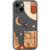 Modern Moon Line Art Collage Clear Phone Case for your iPhone 13 Mini exclusively at The Urban Flair