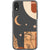 Modern Moon Line Art Collage Clear Phone Case for your iPhone XR exclusively at The Urban Flair