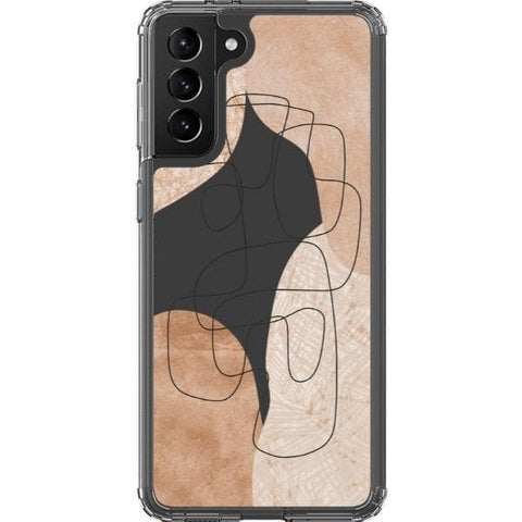 Galaxy S21 #4 Modern Nude Abstract Designs Clear Phone Cases - The Urban Flair