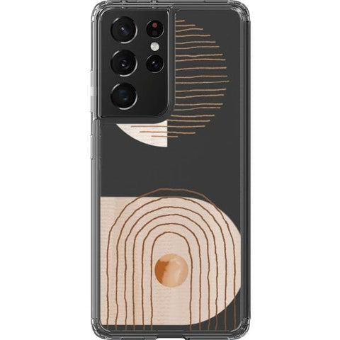 Galaxy S21 Ultra #1 Modern Nude Abstract Designs Clear Phone Cases - The Urban Flair