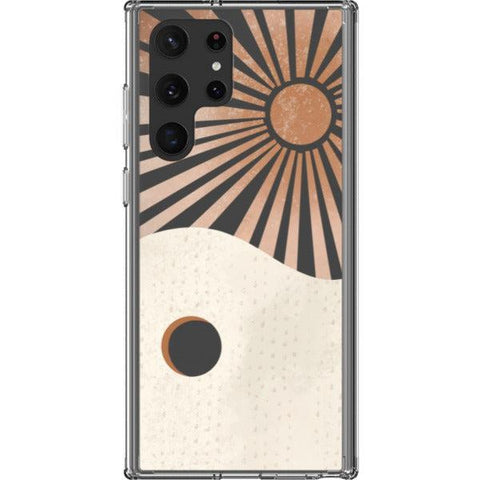 Modern Nude Abstract Designs Clear Phone Cases Galaxy S22 Ultra #3 exclusively offered by The Urban Flair