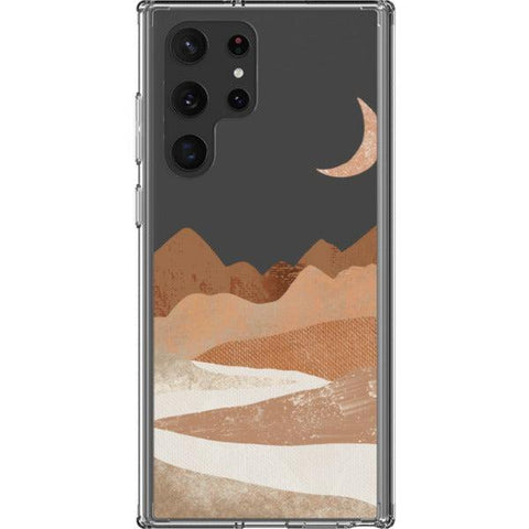 Modern Nude Abstract Designs Clear Phone Cases Galaxy S22 Ultra #5 exclusively offered by The Urban Flair